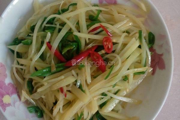 酸辣土豆丝卷饼的做法图解3