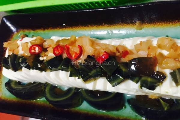 凉拌葱油皮蛋豆腐的做法图解5
