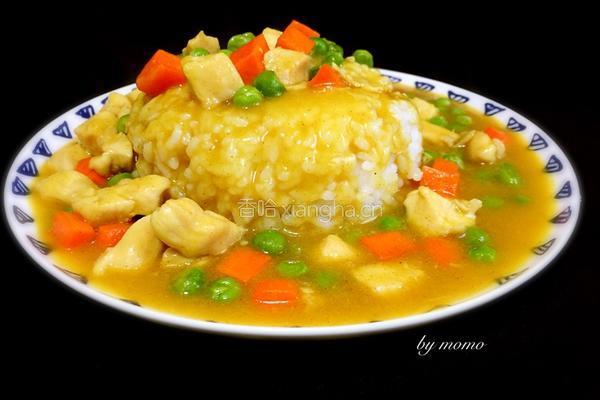印度咖喱鸡丁饭的做法图解7