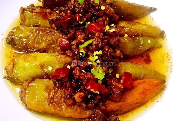 尖椒塞肉的做法图解5