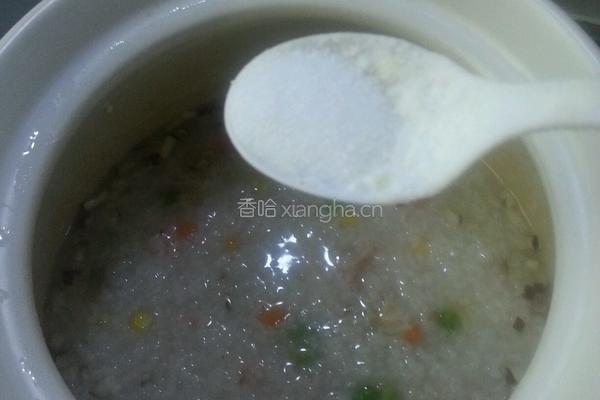 蘑菇鲜虾粥的做法图解6