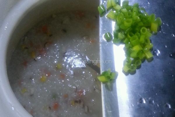 蘑菇鲜虾粥的做法图解7