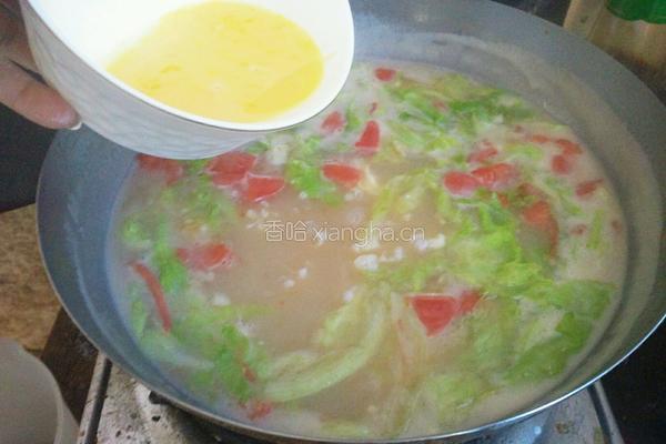 生菜鸡蛋汤的做法图解6