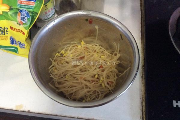 豆芽烧羊肉卷的做法图解4