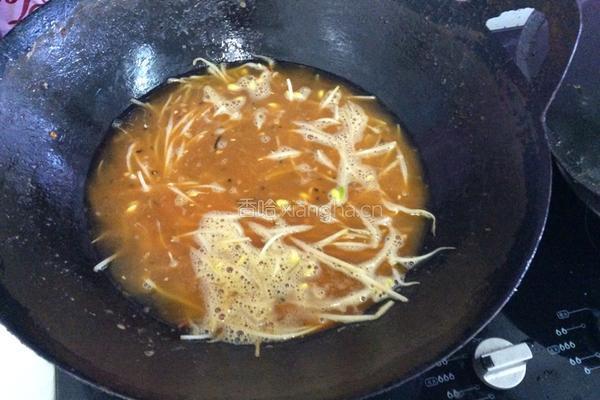 豆芽烧羊肉卷的做法图解3