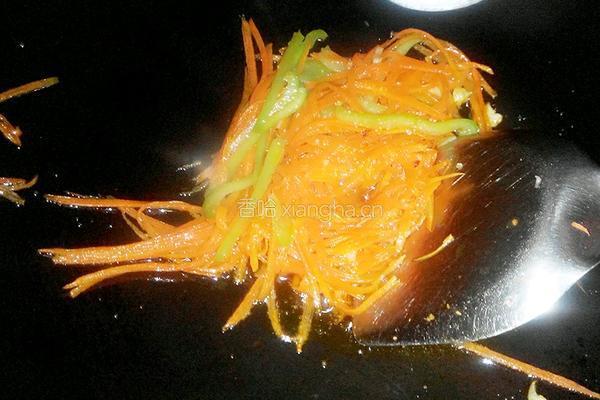 炒胡萝卜的做法图解7