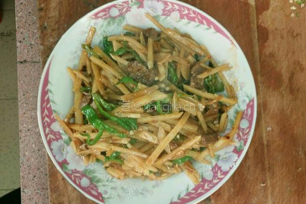 土豆丝炒肉的做法图解6