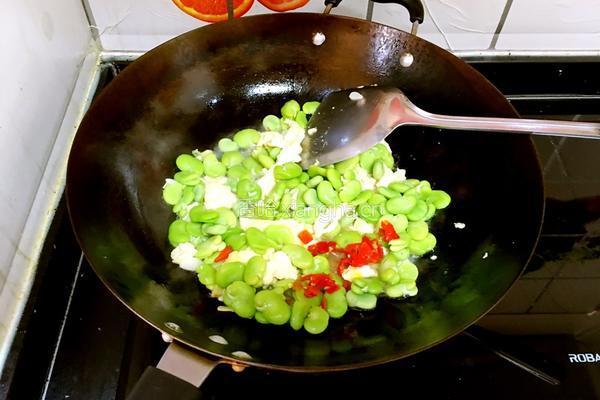 蚕豆炒蛋的做法图解6
