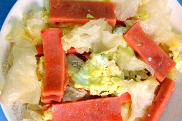 鸡蛋火腿炒银耳的做法图解7