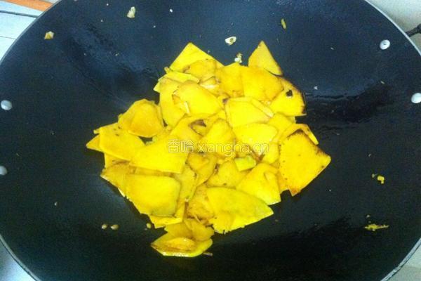 南瓜炒虾米的做法图解6