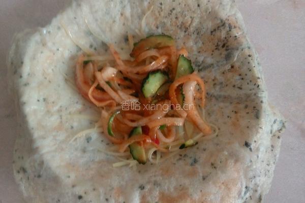 煎饼卷菜的做法图解9