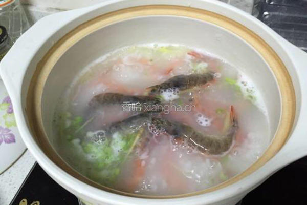虾粥的做法图解8