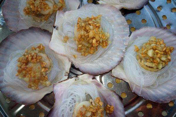 蒜茸粉丝扇贝的做法图解7