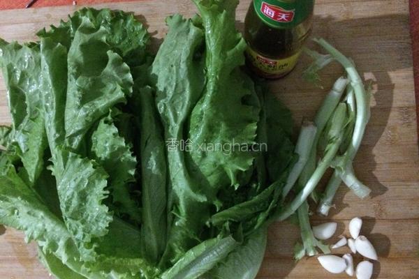 蚝油生菜的做法图解1