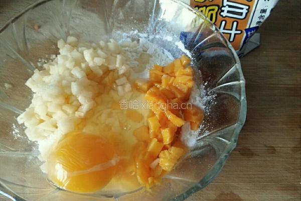 水果鸡蛋饼的做法图解3