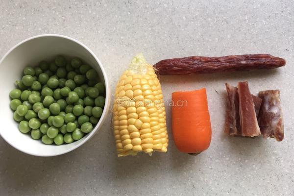 什锦豌豆糯米饭的做法图解1