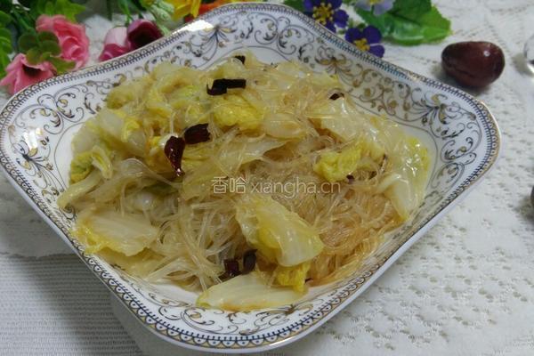 娃娃菜拌粉丝的做法图解6