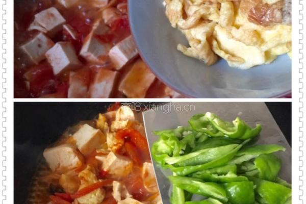 家常蕃茄鸡蛋炖豆腐的做法图解8