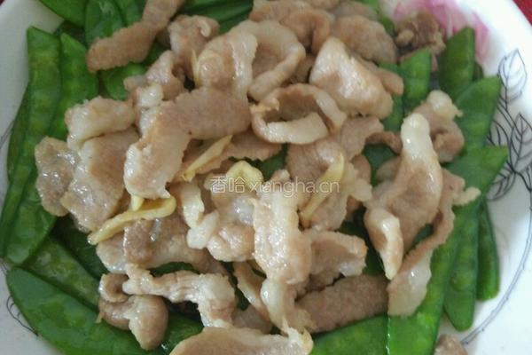 荷兰豆炒肉丝