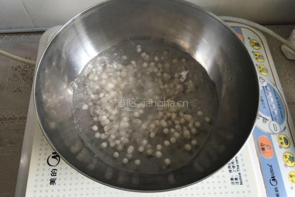 芒果椰汁西米露的做法图解2