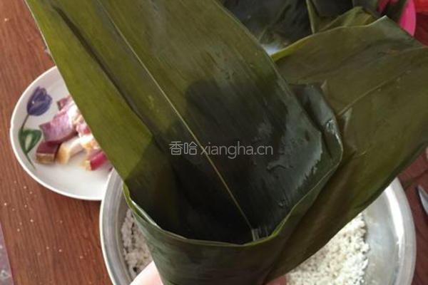 咸肉粽的做法图解3