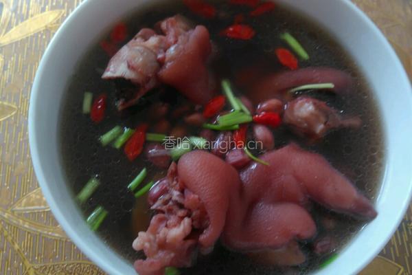 花生黄豆炖猪蹄的做法图解3