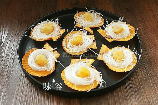 粉丝蒜蓉蒸扇贝的做法图解6