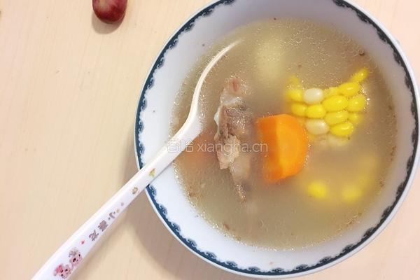 玉米红萝卜马蹄龙骨汤