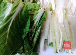 炒小白菜的做法图解2