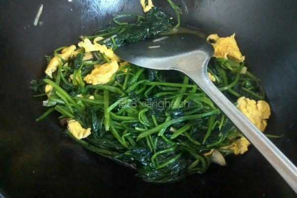 鸡蛋炒菠菜的做法图解5