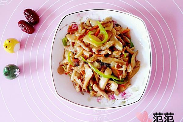 肉丝炒杏鲍菇的做法图解10