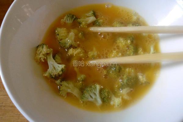 西兰花蒸蛋的做法图解3