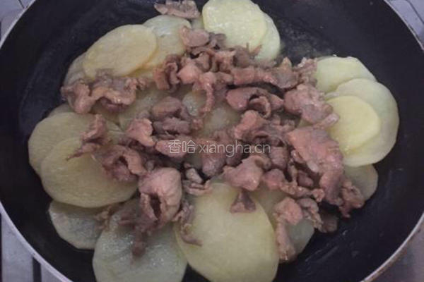 土豆片炒肉的做法图解6