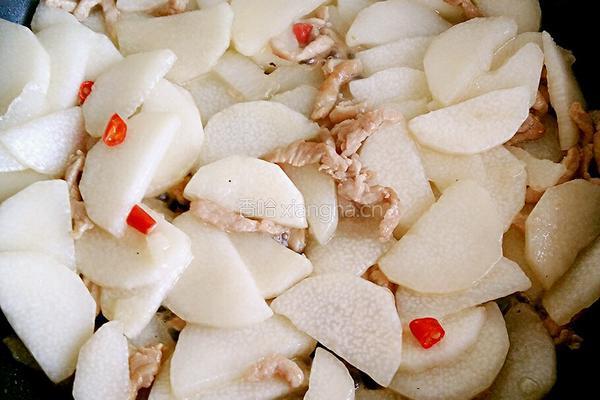 山药炒肉的做法图解6