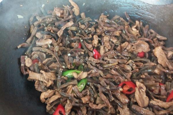 干豆角炒肉的做法图解6
