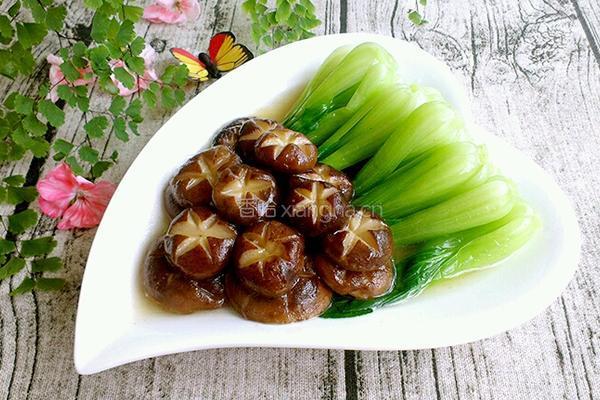 香菇菜心的做法图解7
