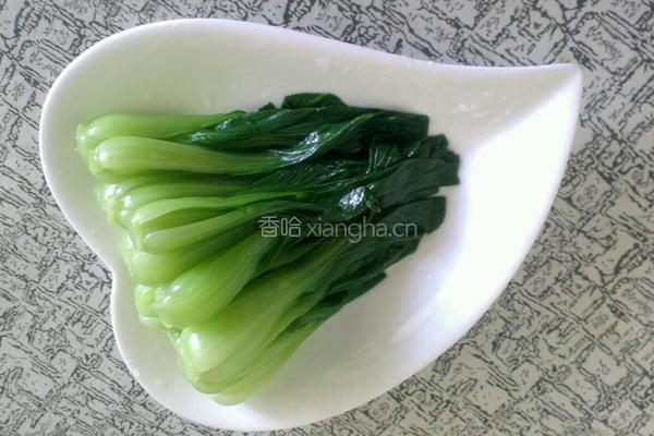 香菇菜心的做法图解3