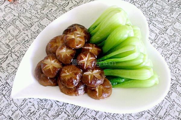 香菇菜心的做法图解6