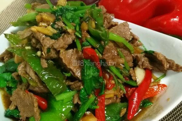 小炒黄牛肉的做法图解6