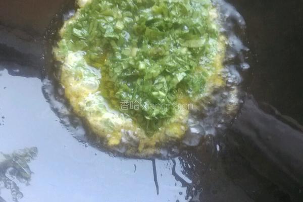 苦菊炒鸡蛋的做法图解6