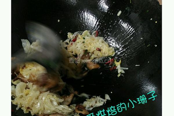 酸菜炒粉条的做法图解7