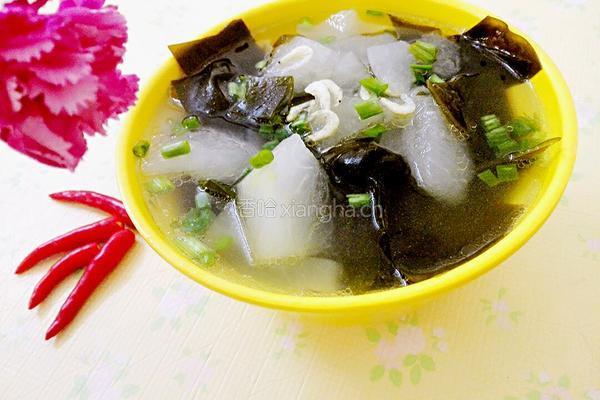 虾米冬瓜海带汤的做法图解7