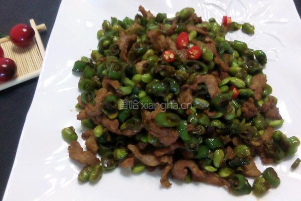 毛豆炒肉的做法图解10