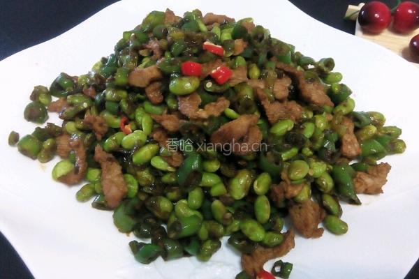 毛豆炒肉的做法图解11