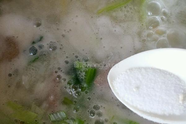 菠菜猪肝粥的做法图解11