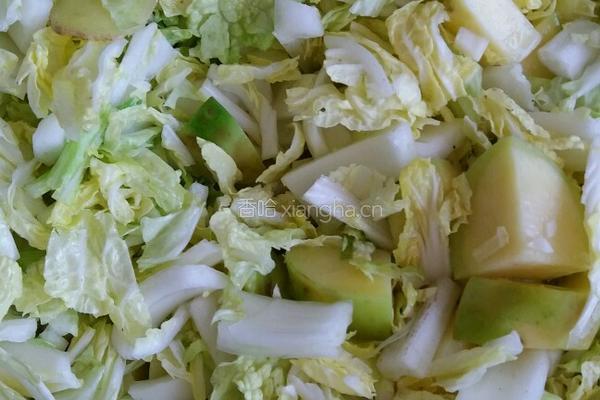 白菜炖土豆的做法图解2