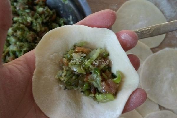 槐花猪肉水饺的做法图解7