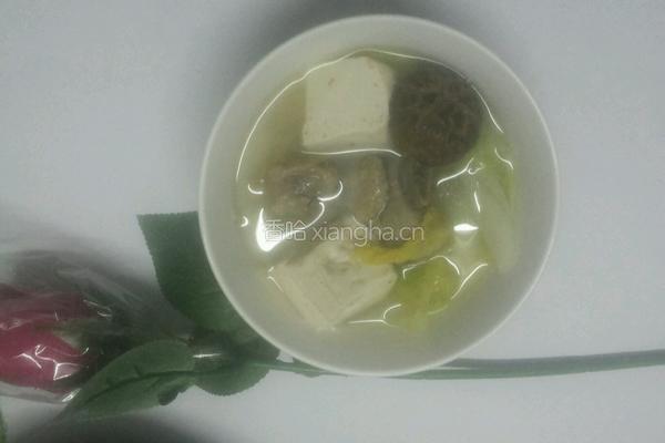 排骨白菜豆腐汤的做法图解5