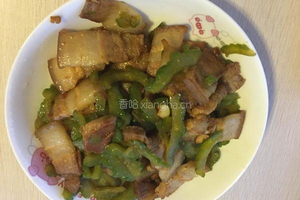凉瓜炒五花肉的做法图解5
