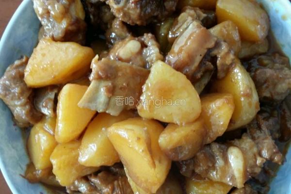 土豆烧排骨的做法图解5
